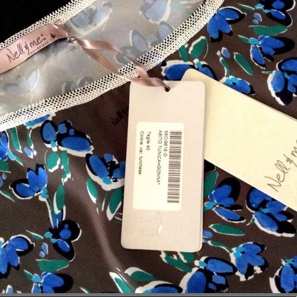 Nell and Me Silk One Sleeve Floral Blouse S - Picture 6 of 6